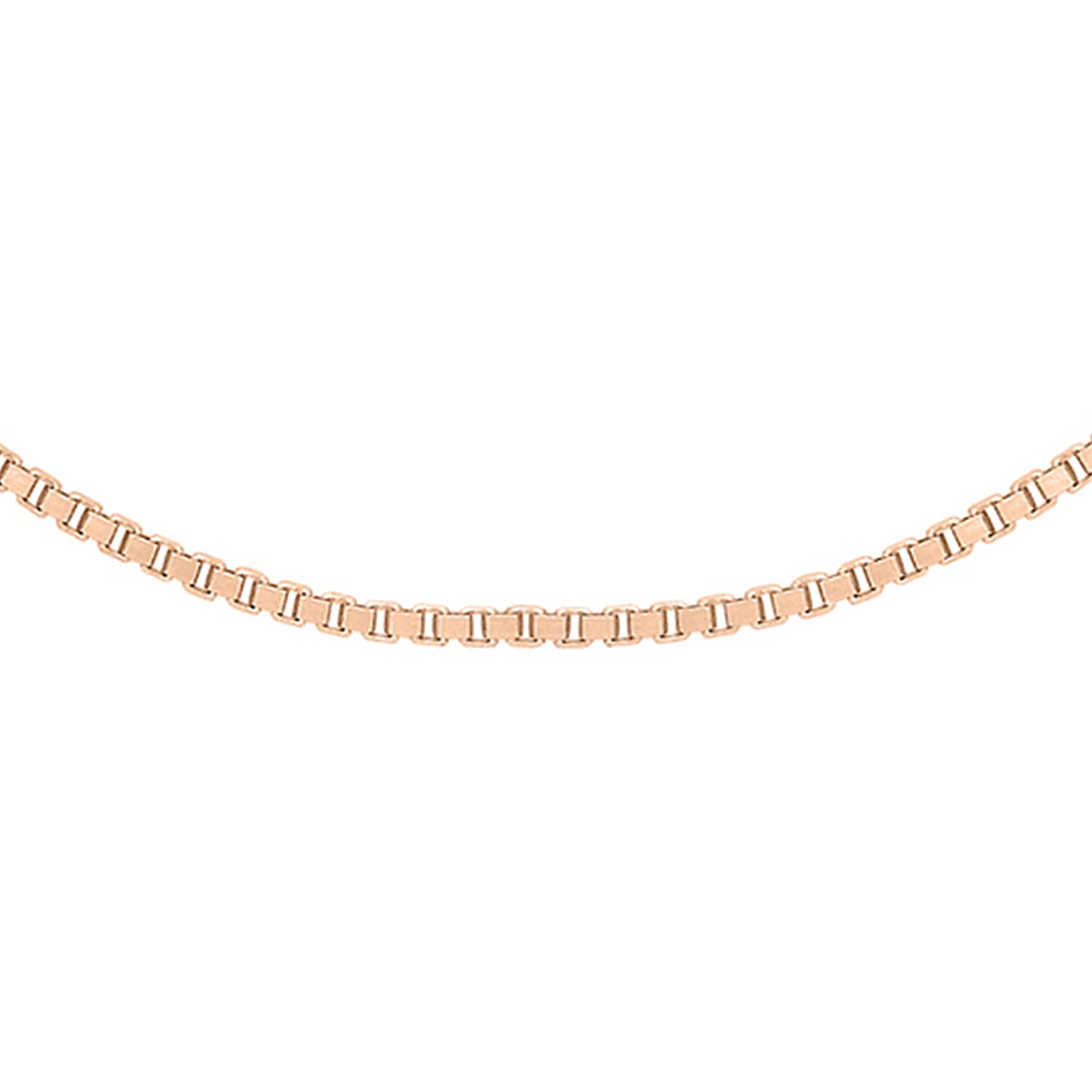 9K Rose Gold  Chain (Size - 18),  Gold Wt. 0.87 Gms