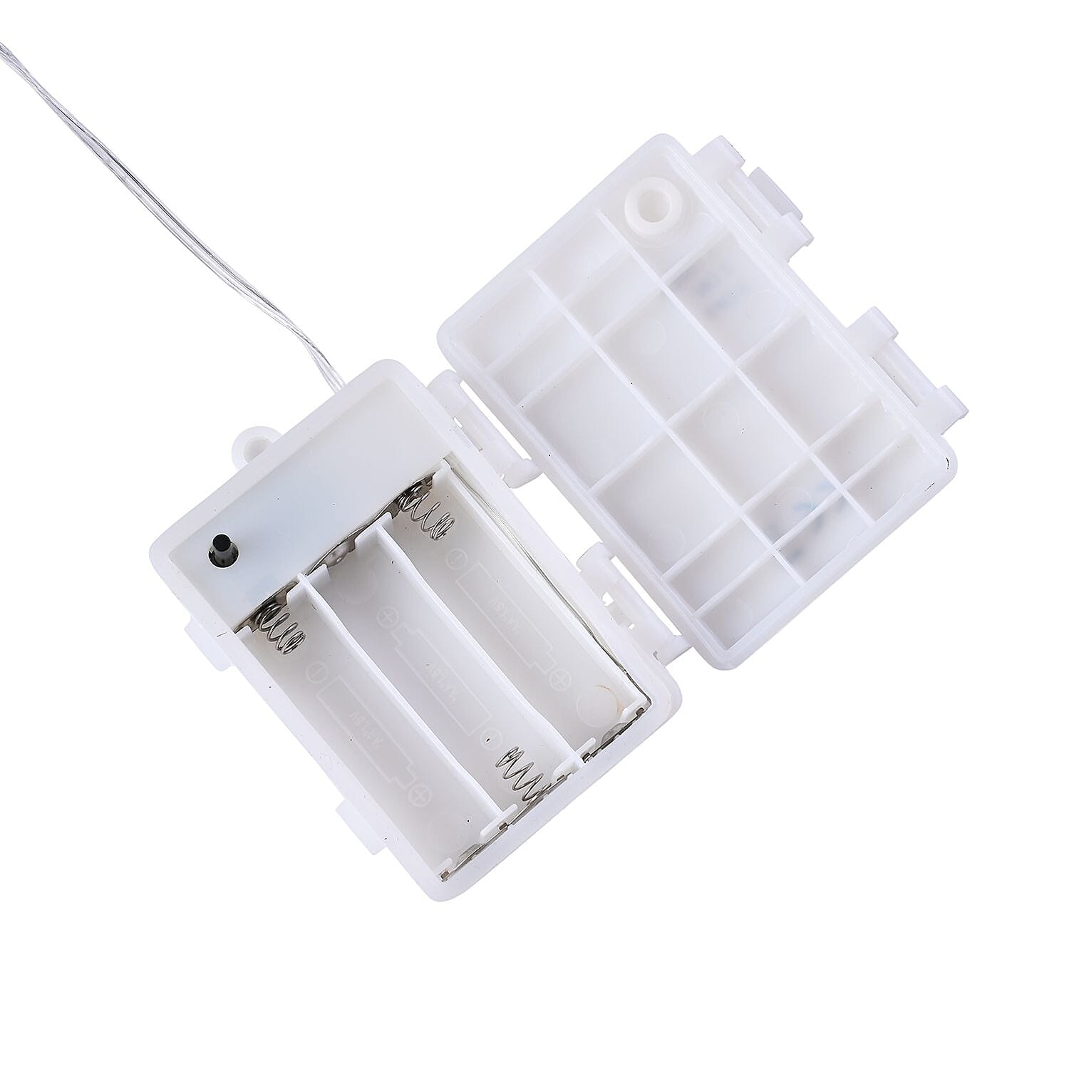 Value Bundle - Set of 10 White Bulb String LED Lights (3AA Timer IP44 Battery Box,Excl.) - Multi