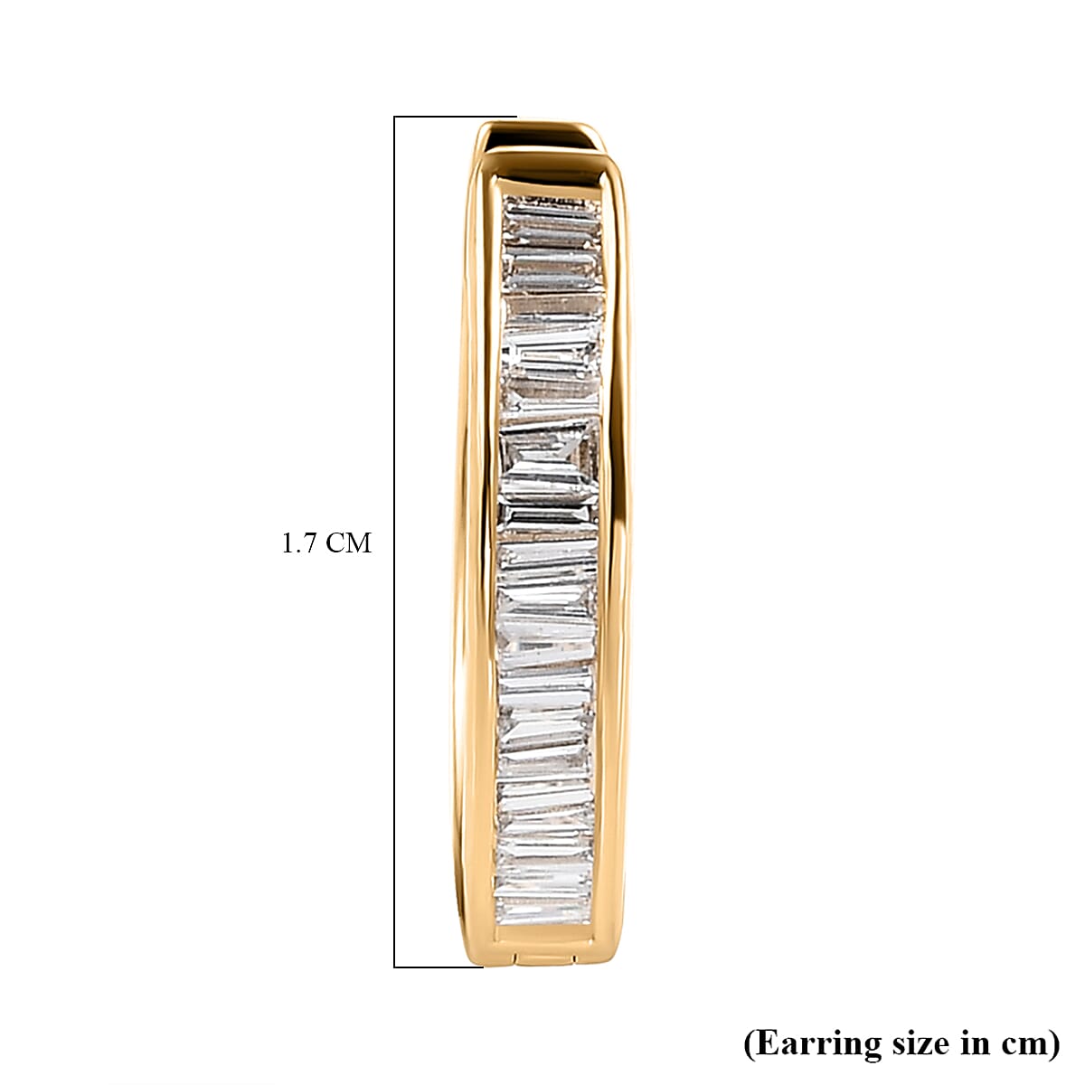 ILIANA 18K Yellow Gold IGI Certified Diamond (SI-G-H) Hoop Earrings 1.00 Ct