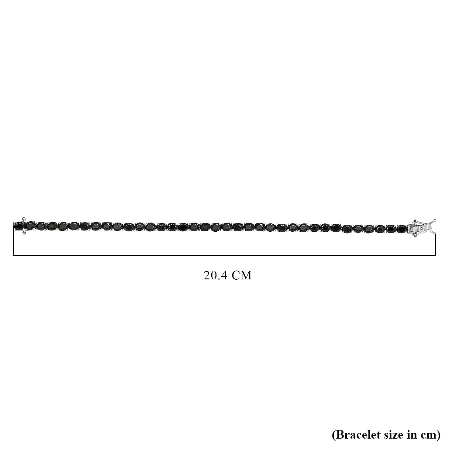 Elite Shungite Bracelet (Size - 7) in Platinum Overlay Sterling Silver, Silver Wt. 7.70 Gms