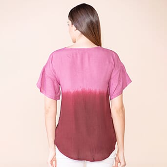 https://tjcuk.sirv.com/Products/75/8/7584760/TAMSY-Ombre-Print-Short-Sleeve-Womens-Top-Wine-Red_7584760_1.jpg?w=342&h=342
