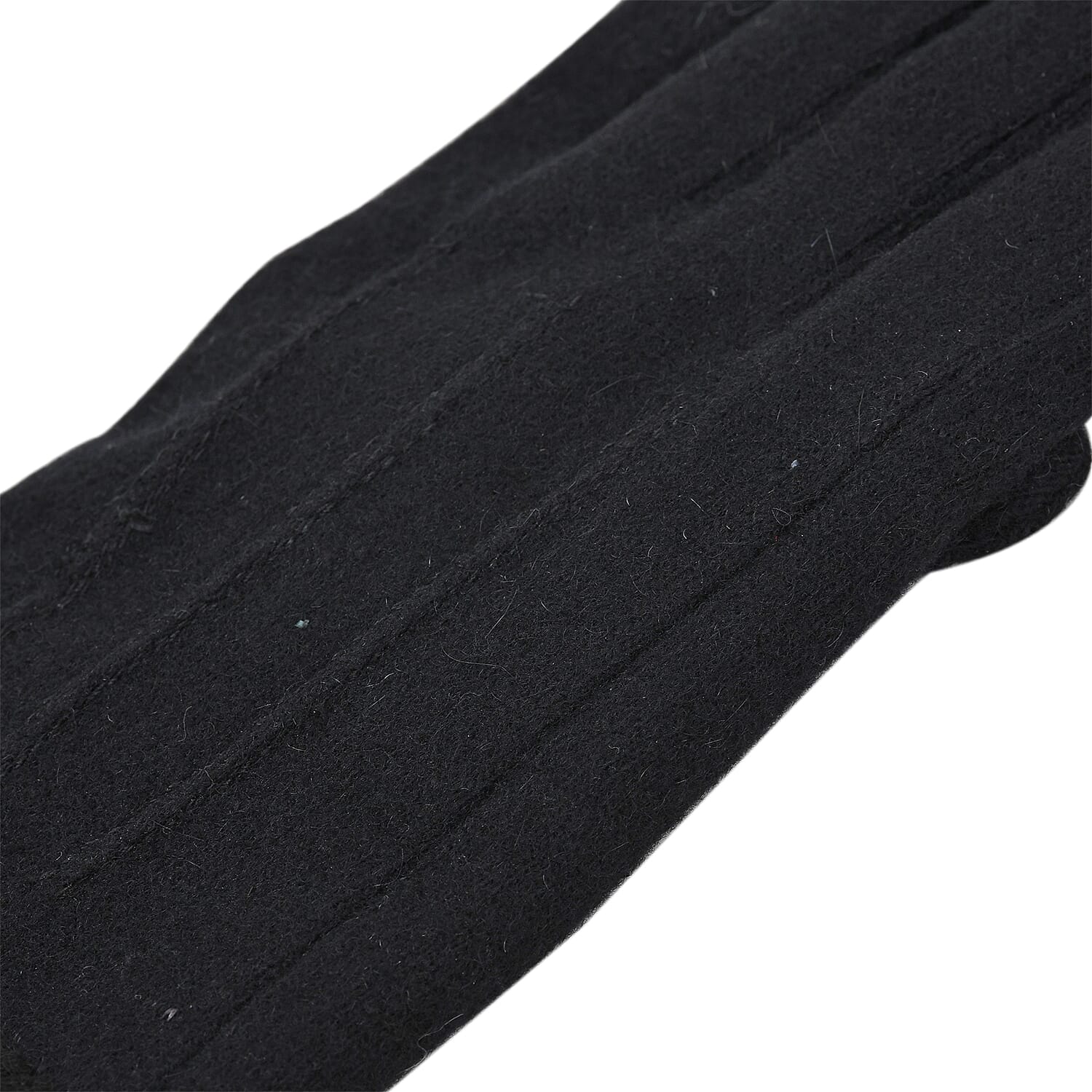 Cashmere Faux Fur Gloves Black