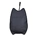 Cat Pouch with Zipper Closure - Black