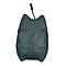 Cat Pouch with Zipper Closure - Green