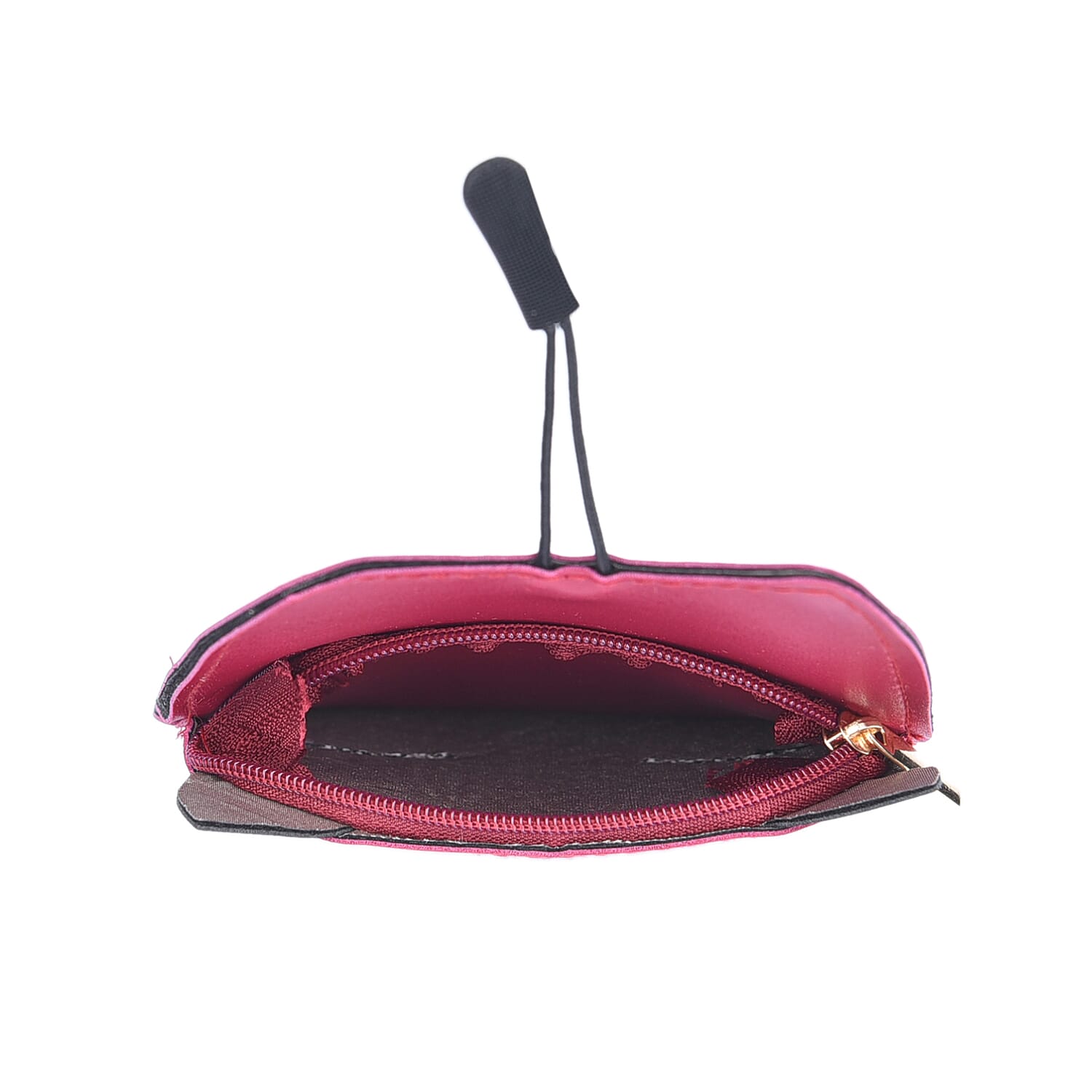 Cat Pouch with Zipper Closure (Size 17x8Cm) - Dark Pink