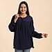 TAMSY Viscose Plain Top - Orange