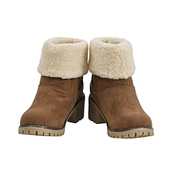 Winter Sherpa Inside Boot - Brown 