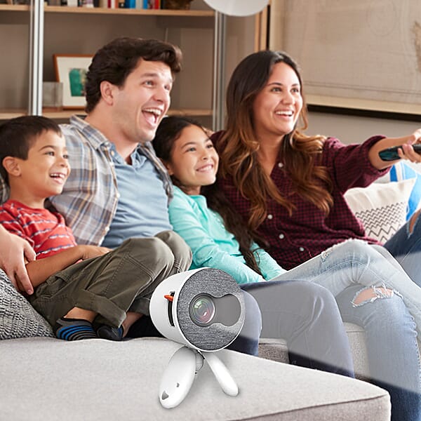 Bitmore Flix Portable HD Wifi Projector - White