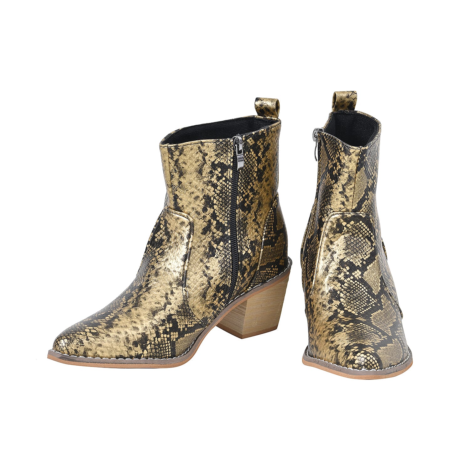 Women Winter Boots Snake Pattern