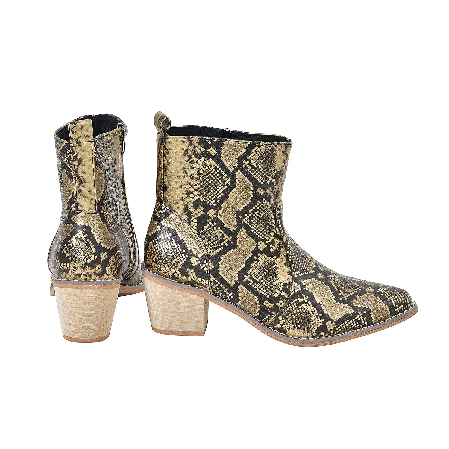 Women Winter Boots Snake Pattern