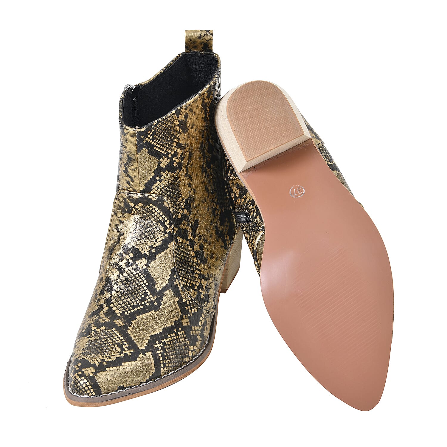 Women Winter Boots Snake Pattern