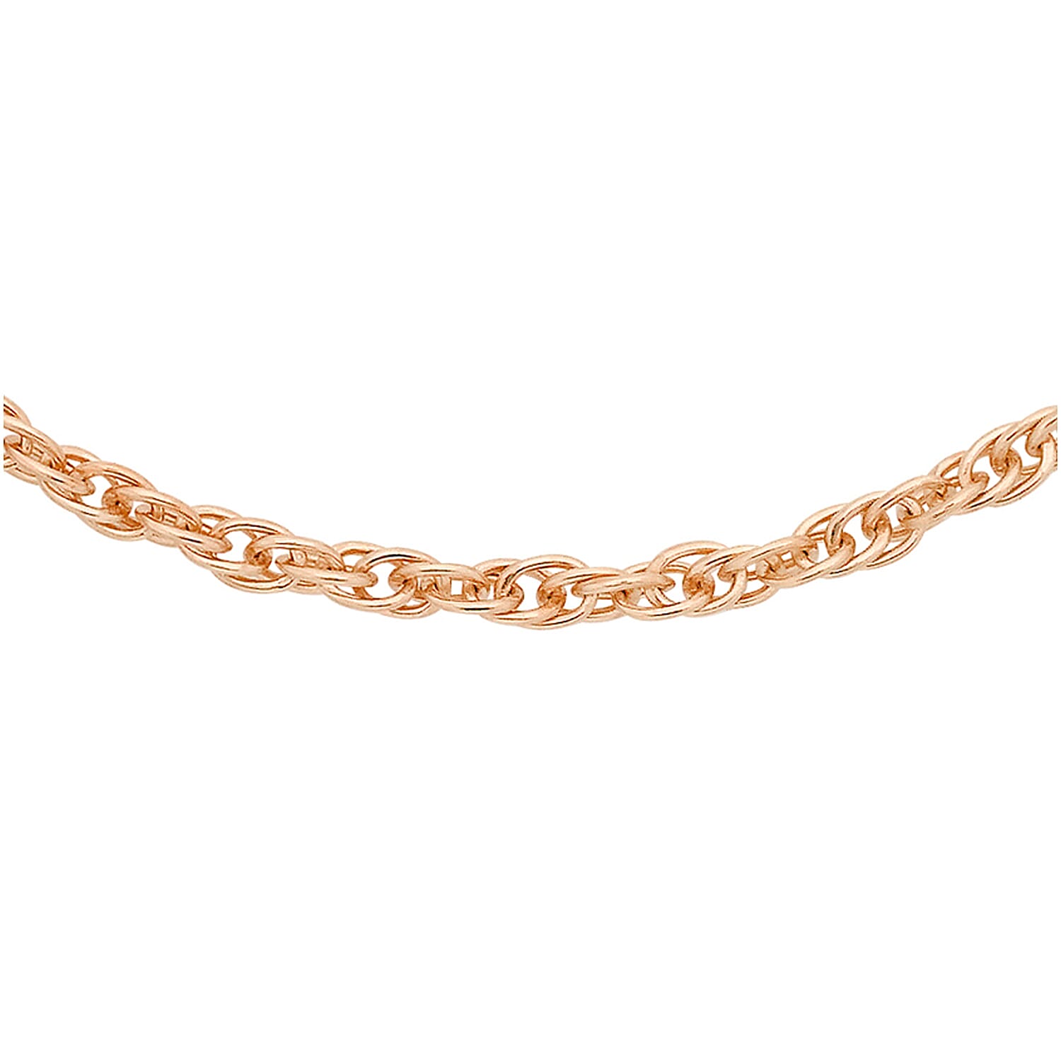 9K Rose Gold  Chain (Size - 20),  Gold Wt. 0.39 Gms