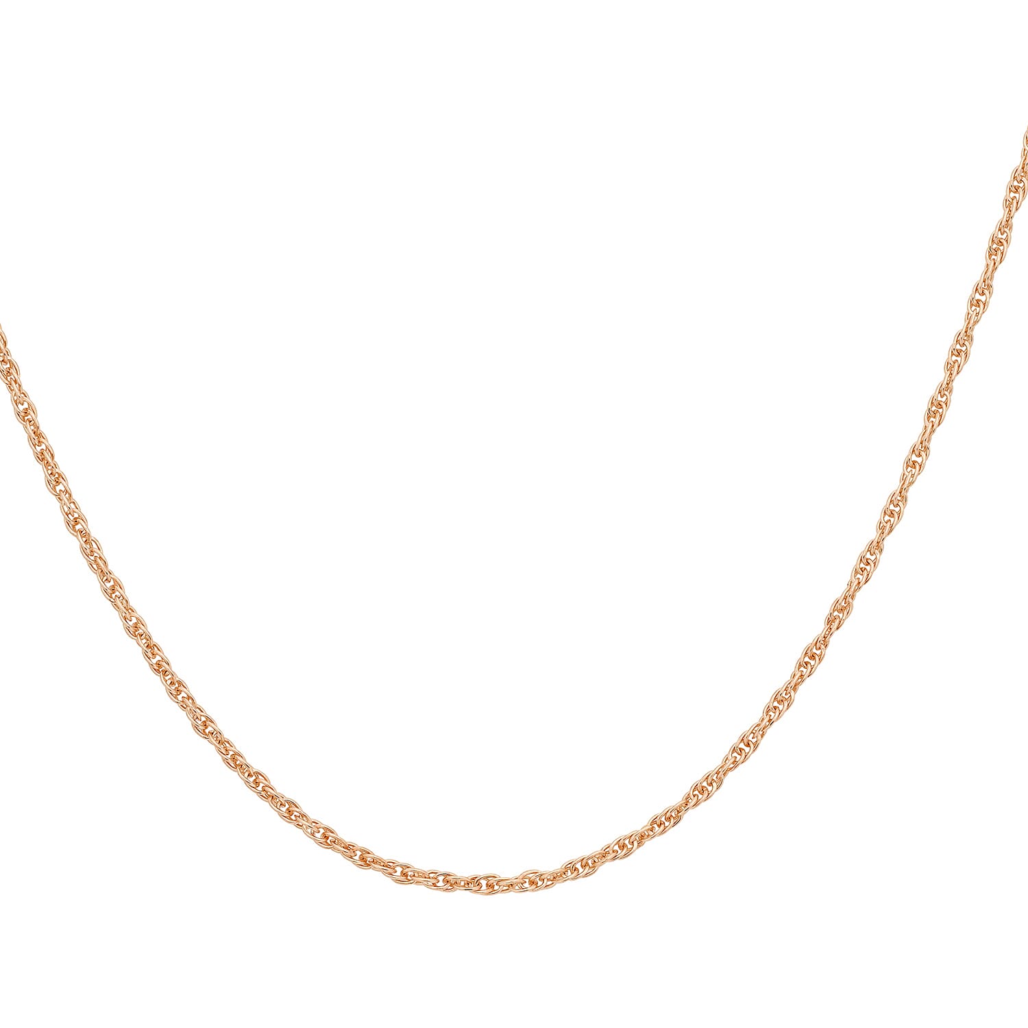 9K Rose Gold  Chain (Size - 20),  Gold Wt. 0.39 Gms