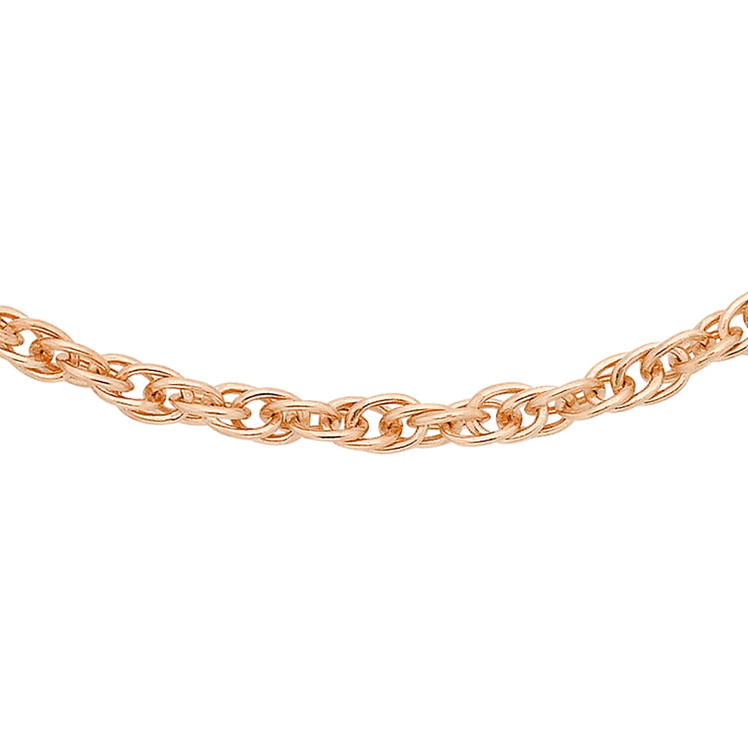 9K Rose Gold  Chain (Size - 18),  Gold Wt. 0.35 Gms