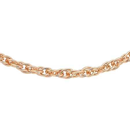 14 Prince of Wales Chain 18 Inch in 9K Rose Gold