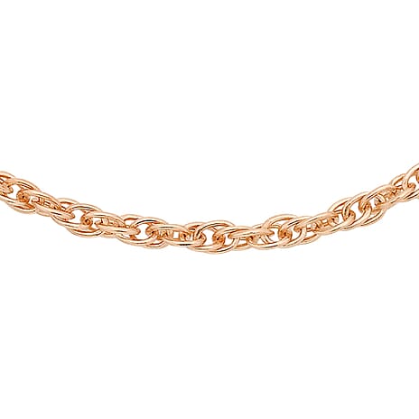 9K Rose Gold  Chain (Size - 18),  Gold Wt. 0.35 Gms