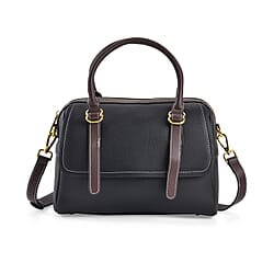 Genuine Leather Crossbody Bag With Shoulder Strap (126 cm) - Tan