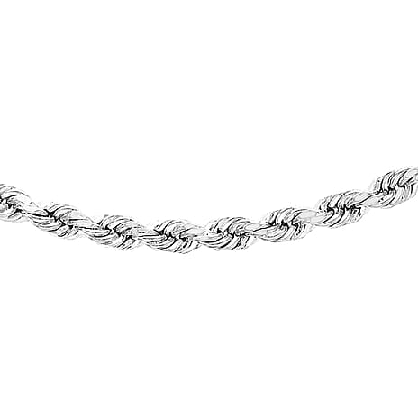 9K White Gold  Chain (Size - 16),  Gold Wt. 5.4 Gms