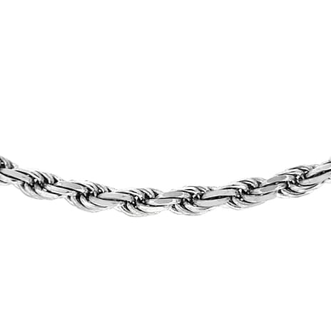 9K White Gold  Chain (Size - 20),  Gold Wt. 3.3 Gms