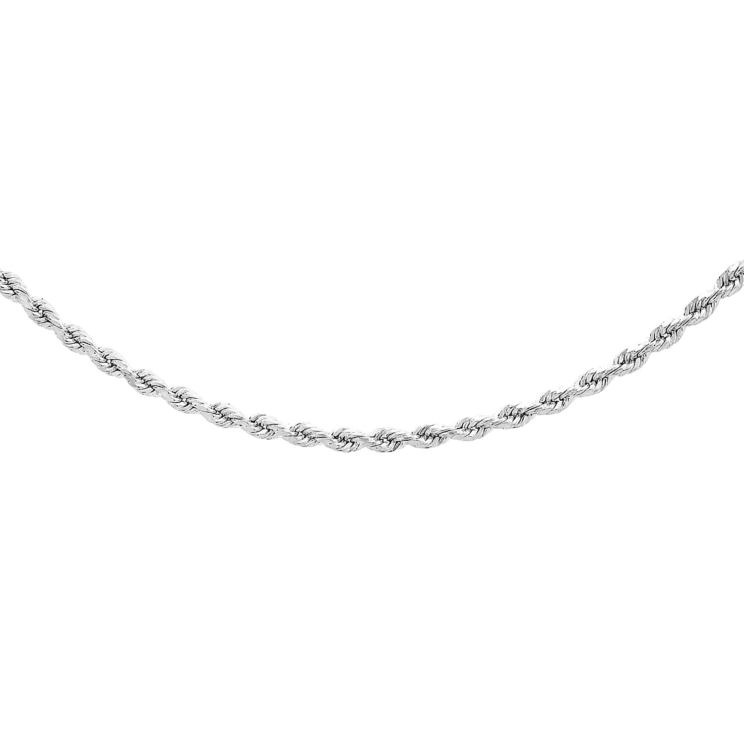 9K White Gold  Chain (Size - 20),  Gold Wt. 3.3 Gms