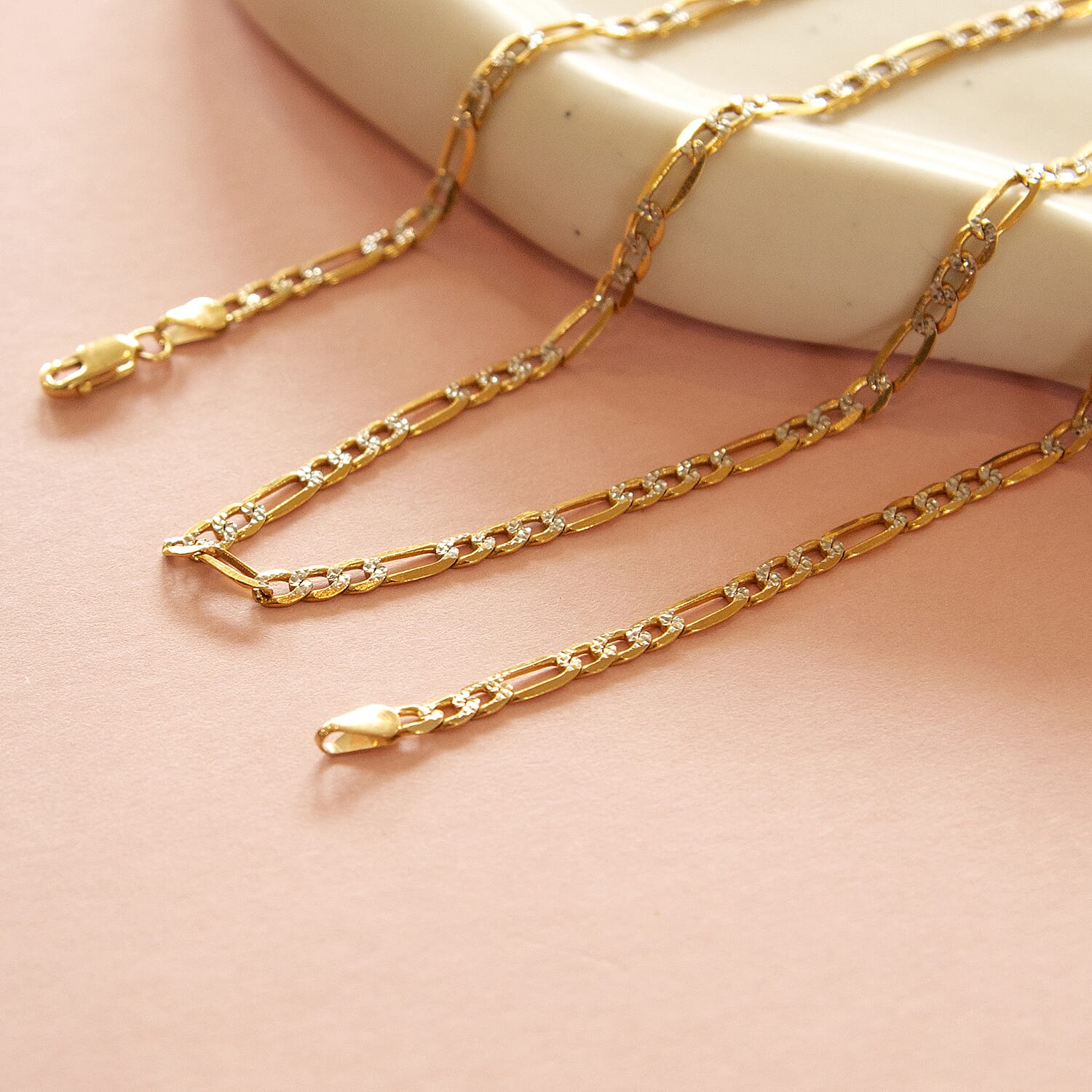 9K Yellow Gold  Chain (Size - 20),  Gold Wt. 6.7 Gms