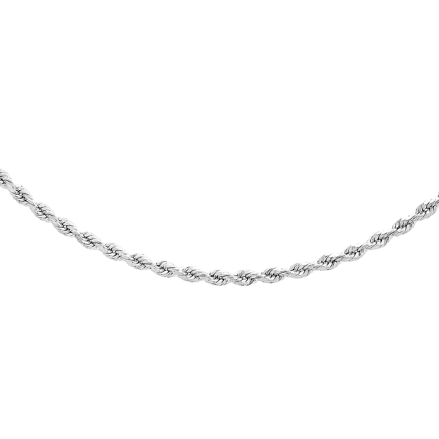 9K White Gold  Chain (Size - 16),  Gold Wt. 2.7 Gms