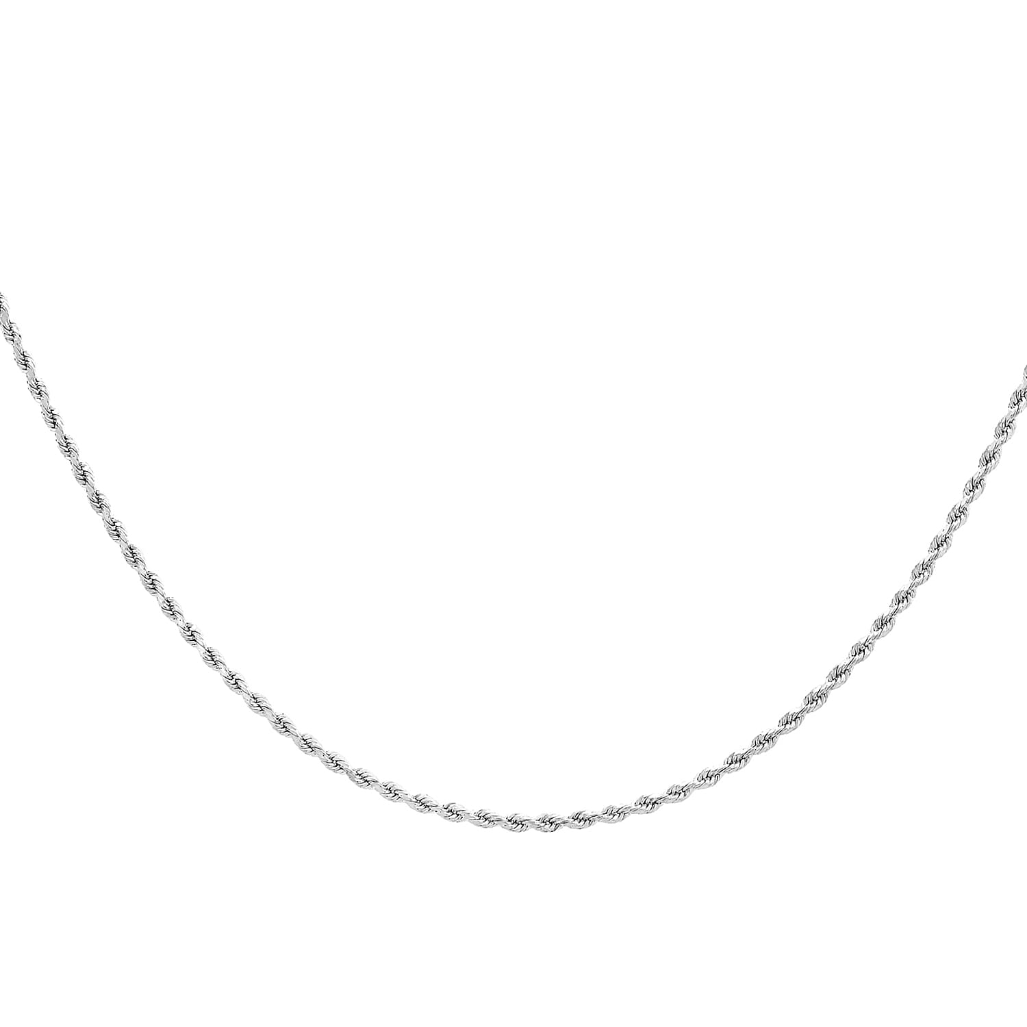 9K White Gold  Chain (Size - 16),  Gold Wt. 2.7 Gms
