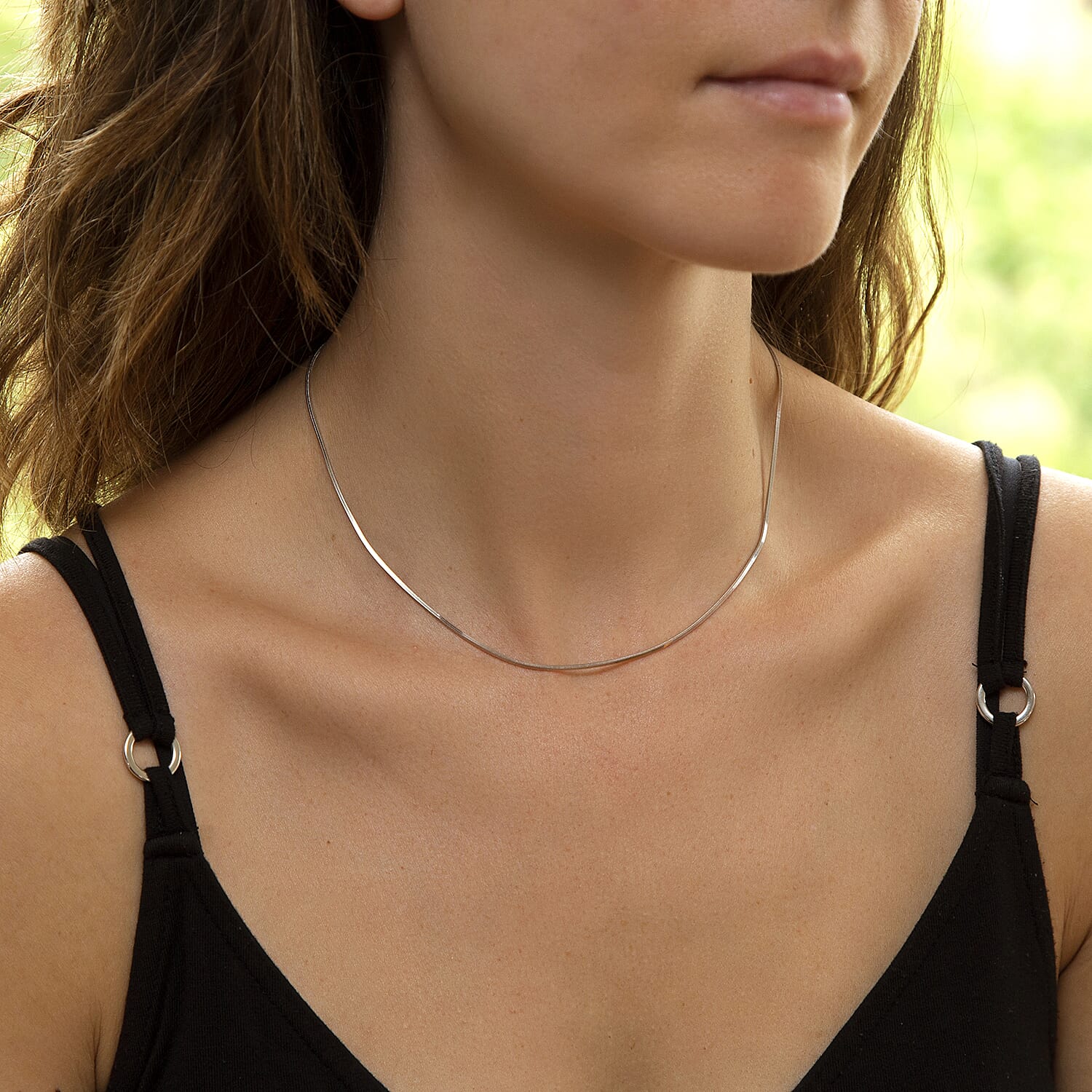 9K Yellow Gold  Chain (Size - 16),  Gold Wt. 3.2 Gms