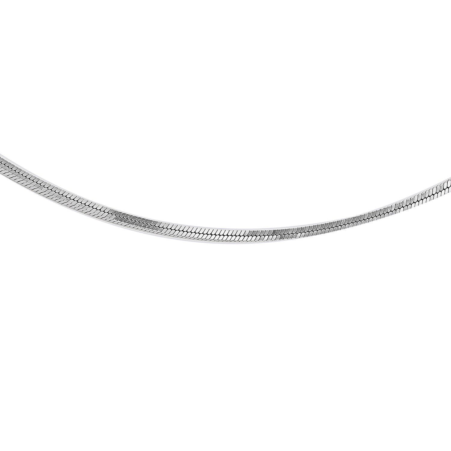 9K White Gold  Chain (Size - 18),  Gold Wt. 3.6 Gms