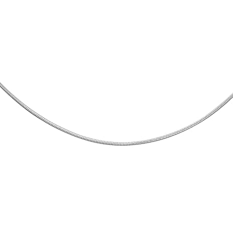 9K White Gold  Chain (Size - 18),  Gold Wt. 2.8 Gms