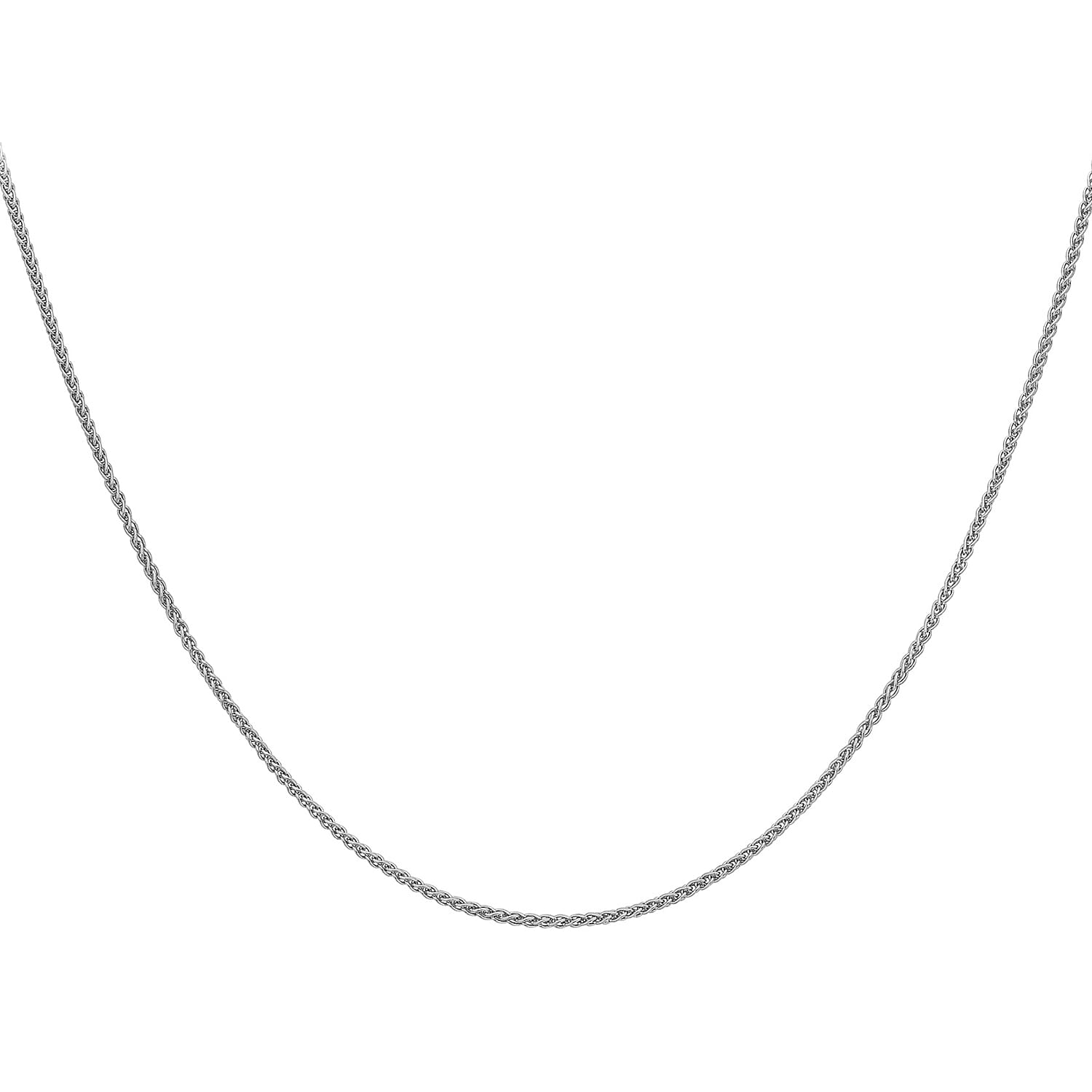 9K White Gold  Chain (Size - 20),  Gold Wt. 2.1 Gms