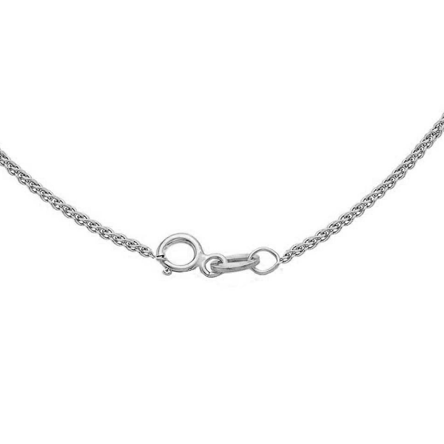 9K White Gold  Chain (Size - 16),  Gold Wt. 1.7 Gms