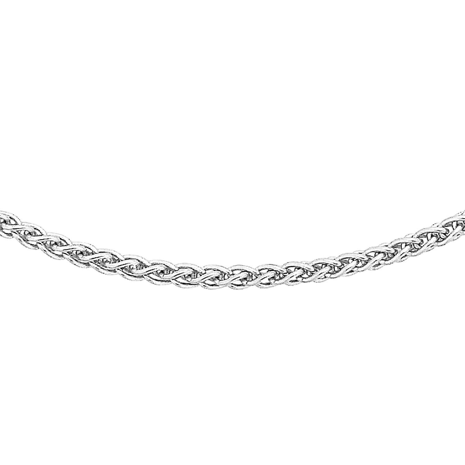 9K White Gold  Chain (Size - 16),  Gold Wt. 1.7 Gms