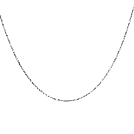 9K White Gold  Chain (Size - 18),  Gold Wt. 1.9 Gms