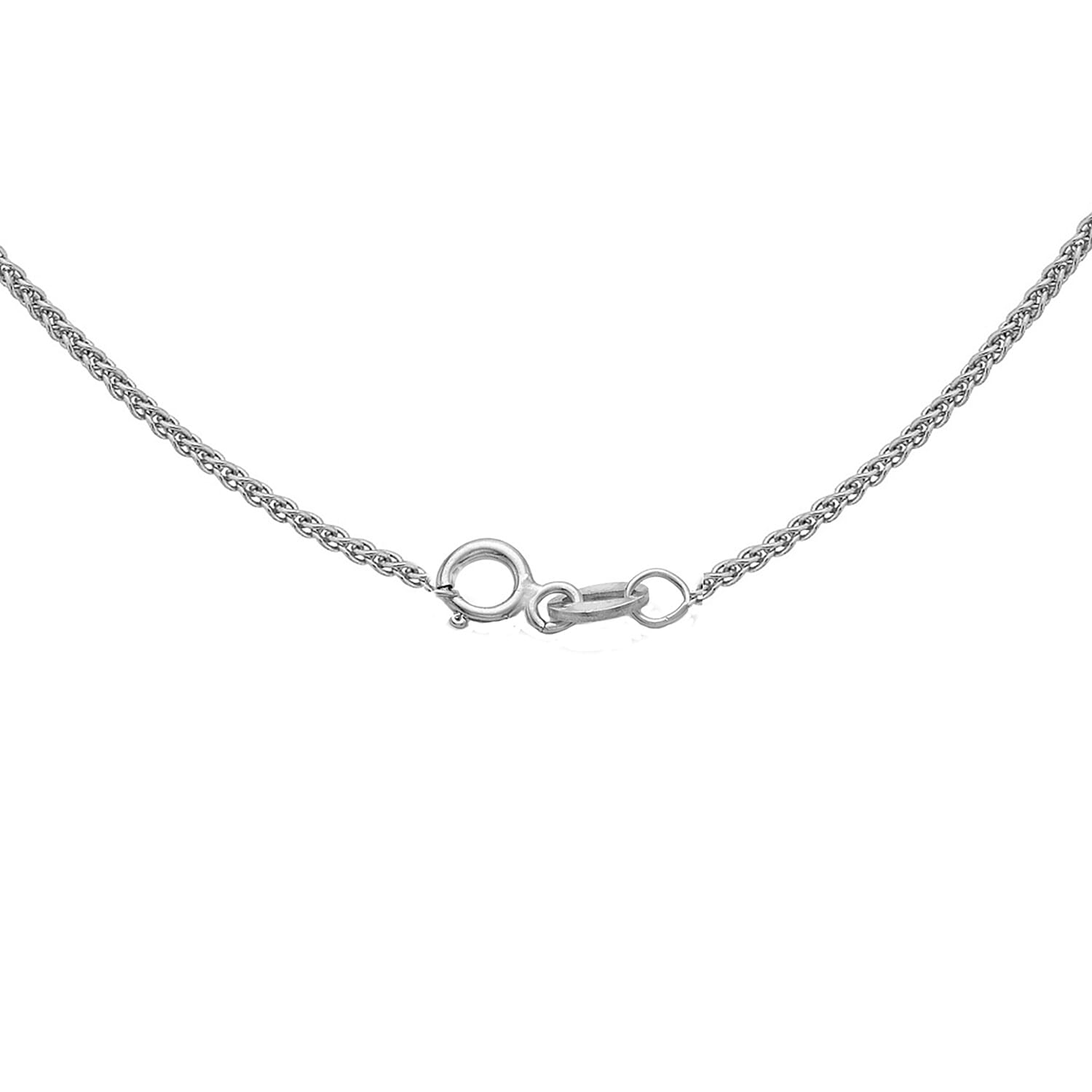 9K White Gold  Chain (Size - 18),  Gold Wt. 1.9 Gms
