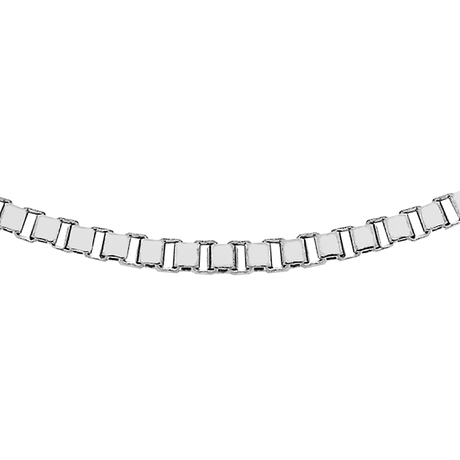 9K White Gold  Chain (Size - 18),  Gold Wt. 4.9 Gms