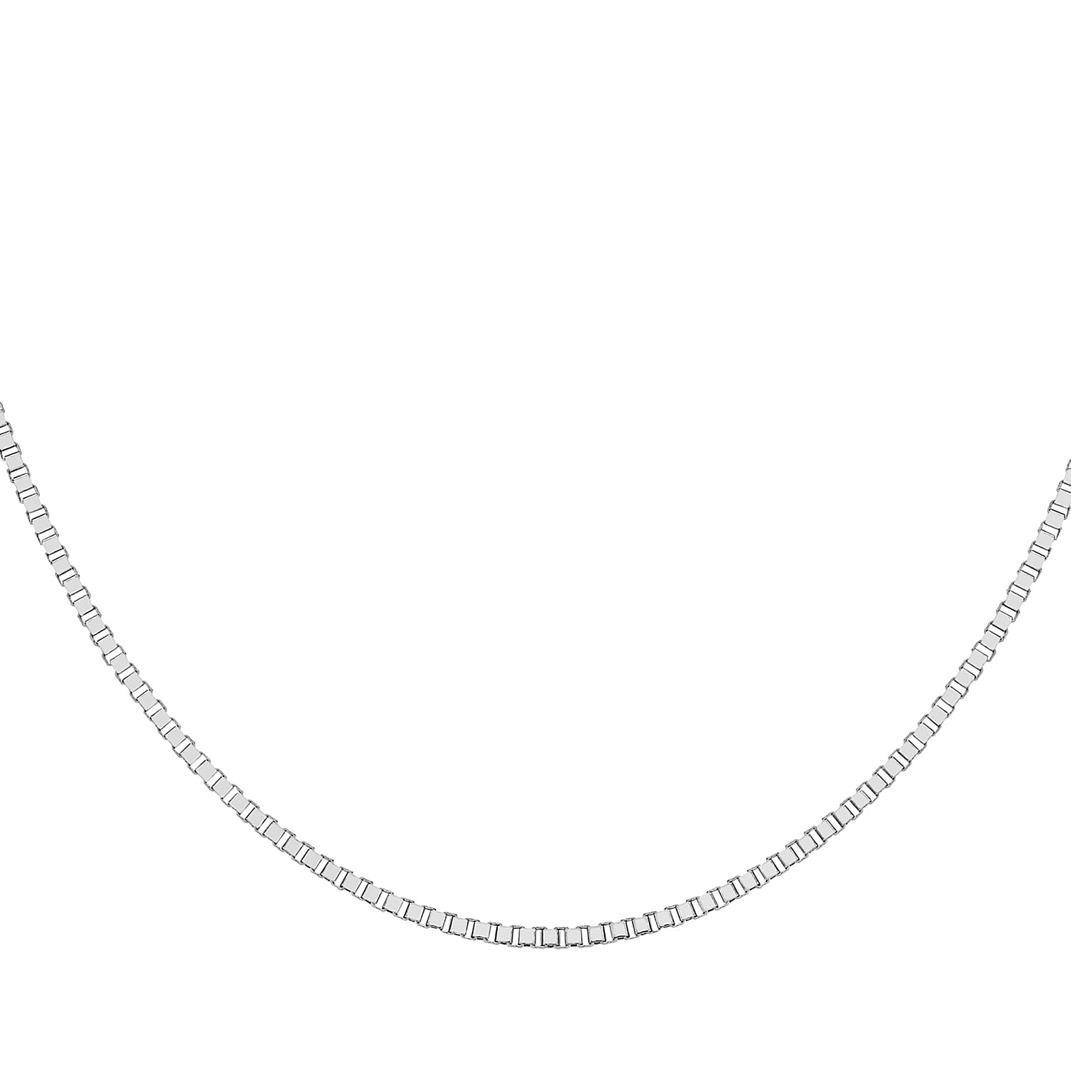 9K White Gold  Chain (Size - 18),  Gold Wt. 4.9 Gms
