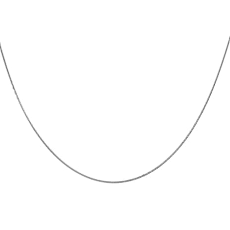 9K White Gold  Chain (Size - 16),  Gold Wt. 4.3 Gms