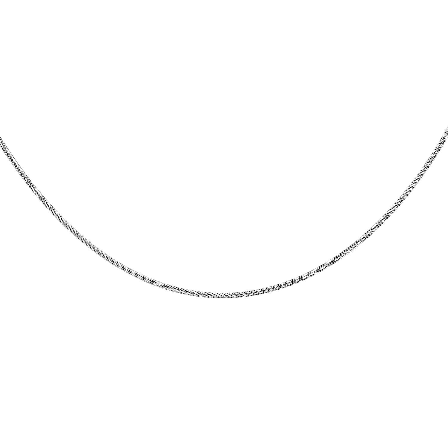 9K White Gold  Chain (Size - 16),  Gold Wt. 4.3 Gms