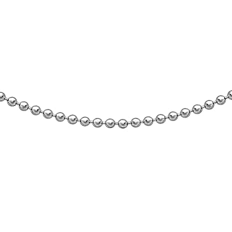 9K White Gold  Chain (Size - 16),  Gold Wt. 1.6 Gms