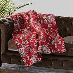  Luxurious Super Soft Leaves Pattern Flannel Blanket - Dark Grey