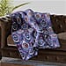 Luxurious Super Soft Leaves Pattern Flannel Blanket - Dark Grey