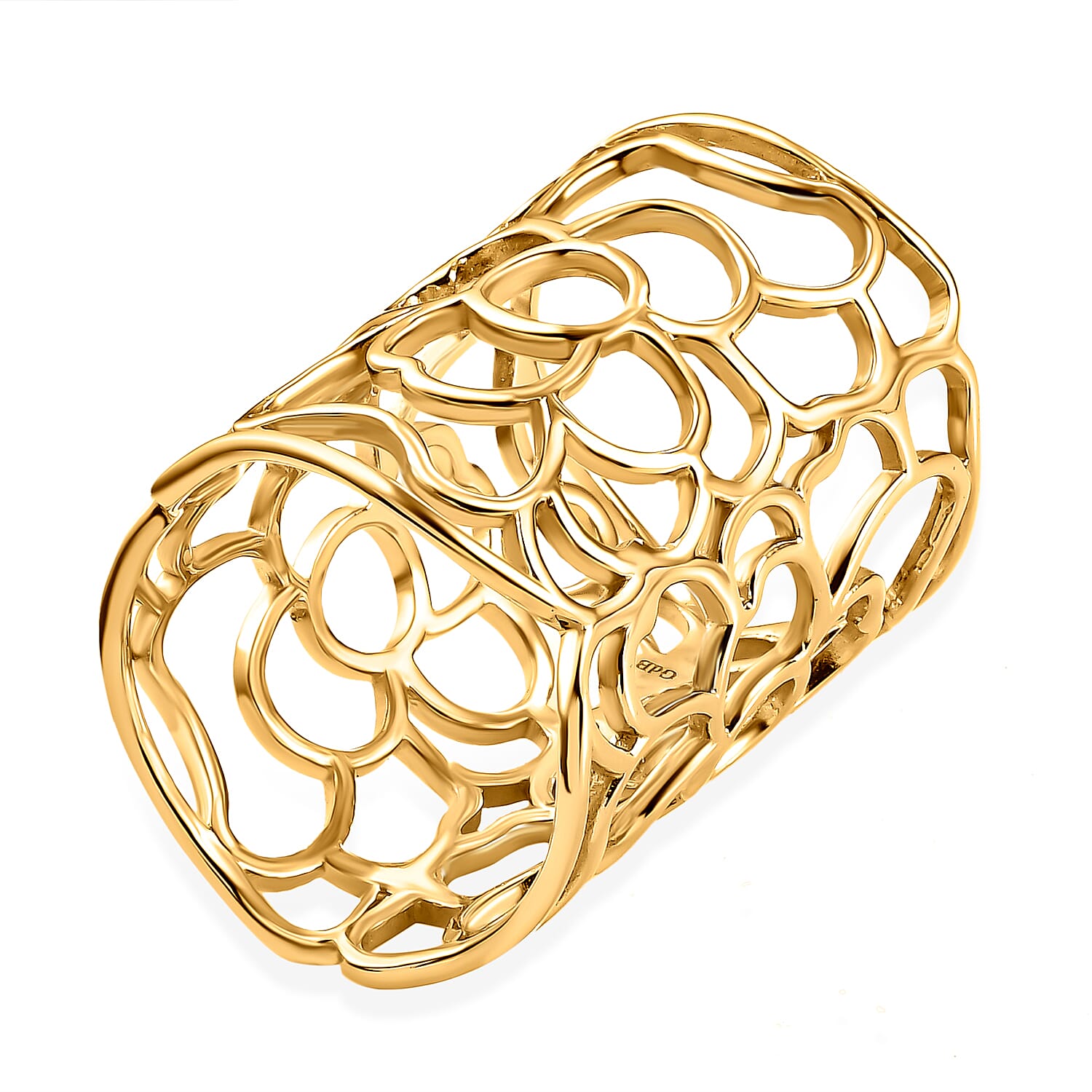 Scarf Holder in Gold Tone