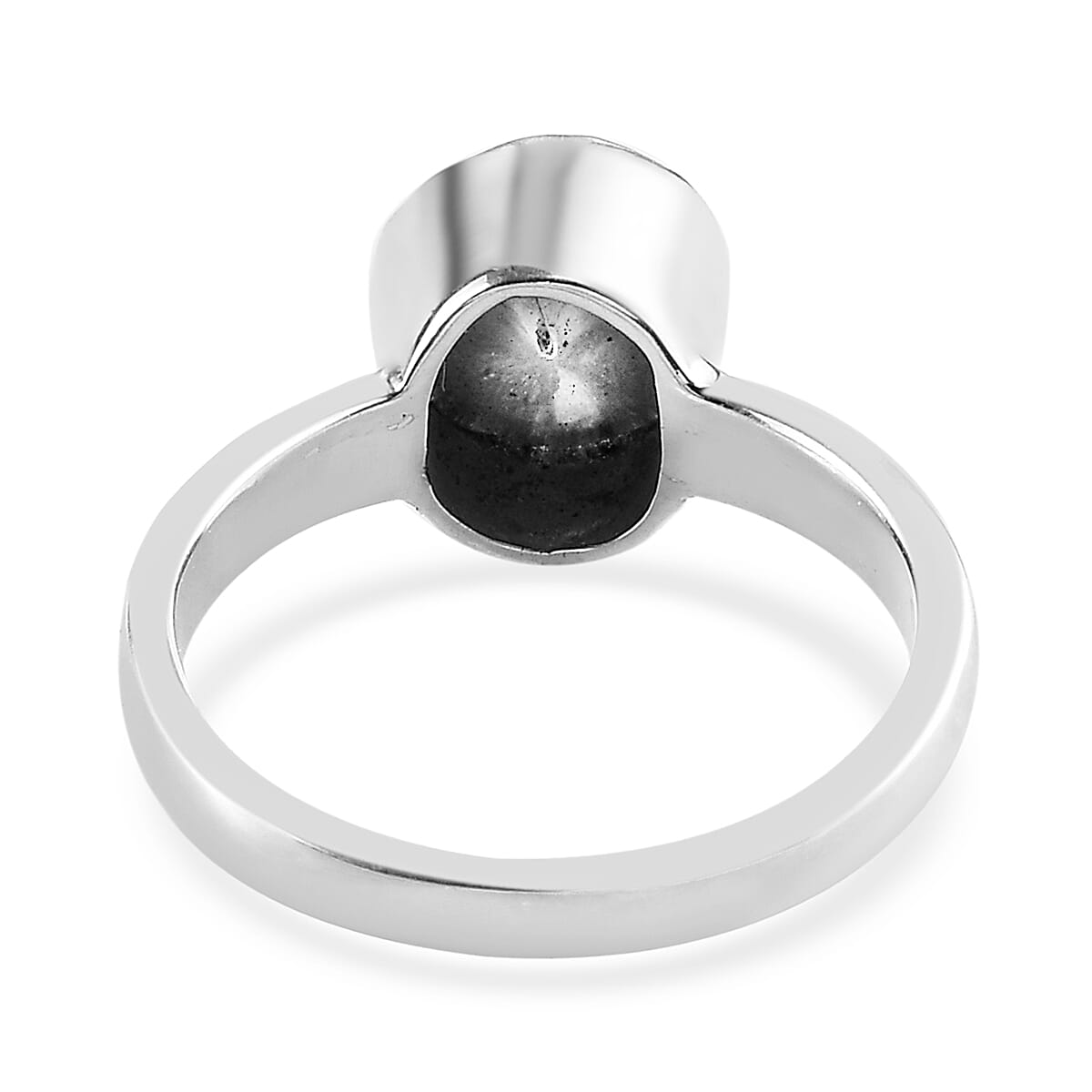 Artisan Crafted Blue Polki Diamond Ring in Platinum Overlay Sterling Silver 0.50 Ct.