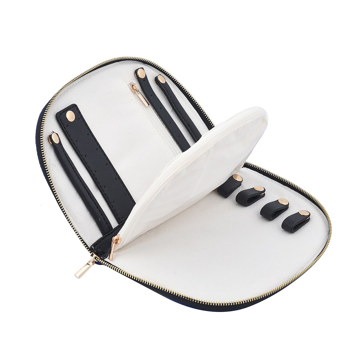 Floral Pattern Jewellery Organiser (Size 21x14x2 ) - Burgundy