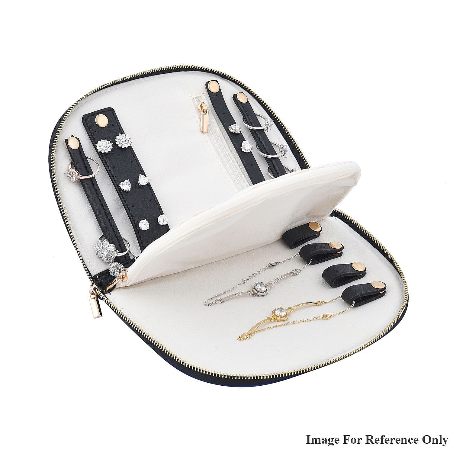 Floral Pattern Jewellery Organiser (Size 21x14x2 ) - Teal