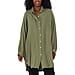 Nova of London Women Oversized Cheese Cloth Shirt (One Size) - Khaki