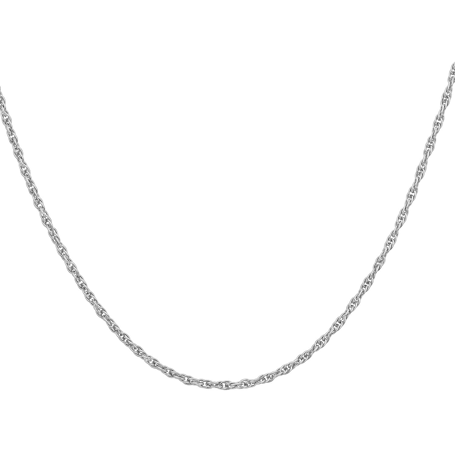 9K White Gold  Chain (Size - 20),  Gold Wt. 1 Gms