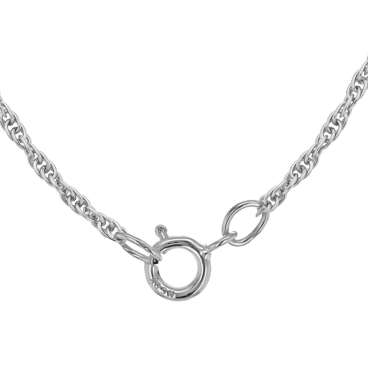 9K White Gold  Chain (Size - 20),  Gold Wt. 1 Gms