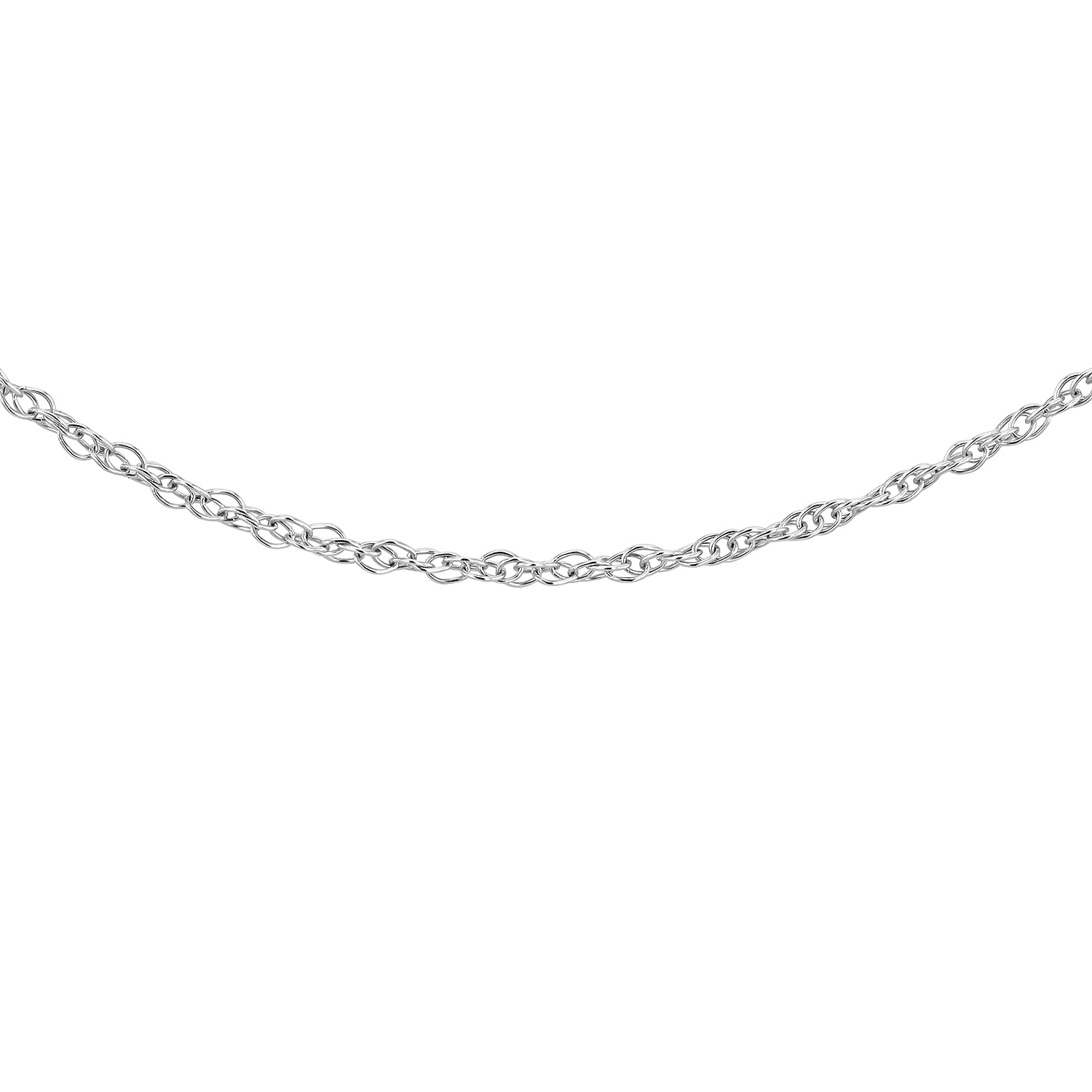 9K White Gold  Chain (Size - 20),  Gold Wt. 1 Gms